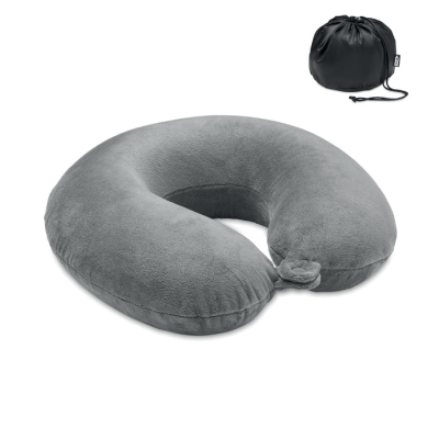 Picture of TRAVEL PILLOW in 210D RPET in Grey