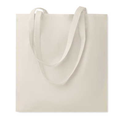 Picture of ORGANIC COTTON SHOPPER TOTE BAG EU in Brown.