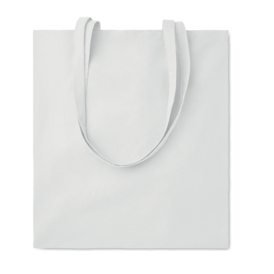 Picture of ORGANIC COTTON SHOPPER TOTE BAG EU in White