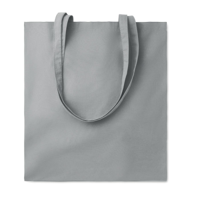 Picture of ORGANIC COTTON SHOPPER TOTE BAG EU in Grey.