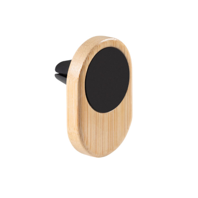 Picture of MAGNETIC AIR VENT MOBILE PHONE HOLDER in Wood.