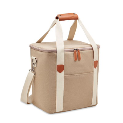 Picture of LARGE COOL BAG CANVAS 450GR & M in Brown