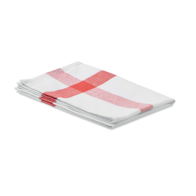Picture of RECYCLED FABRIC KITCHEN TOWEL in Red.