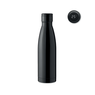 Picture of THERMOMETER BOTTLE 500ML in Black.