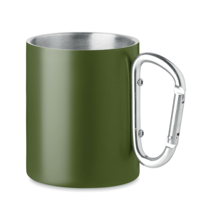 Picture of DOUBLE WALL METAL MUG 300 ML in Green