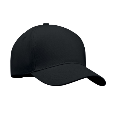 Picture of 5 PANEL BASEBALL CAP in Black.