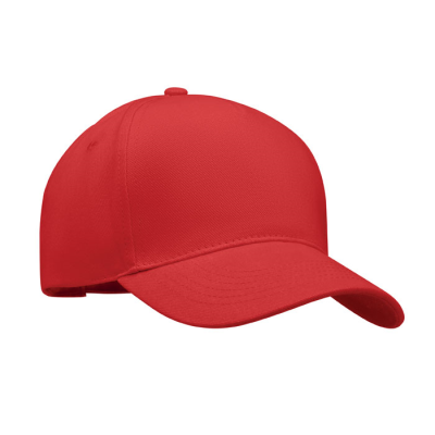 Picture of 5 PANEL BASEBALL CAP in Red.