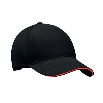 Picture of 5 PANEL BASEBALL CAP in Black.