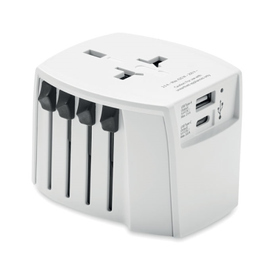 Picture of SKROSS MUV USB a & C ADAPTER in White.