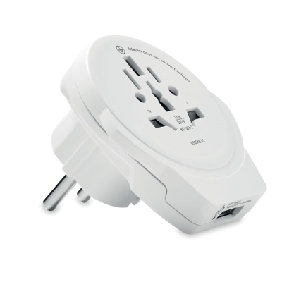 Picture of SKROSS WORLD TO EUROPE USB in White.