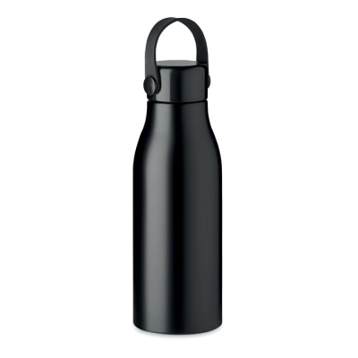 Picture of ALUMINIUM METAL BOTTLE 650ML in Black.