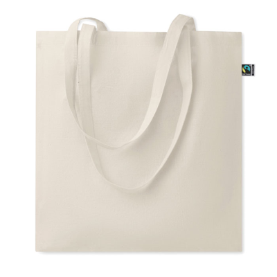 Picture of SHOPPER TOTE BAG FAIRTRADE in Beige.