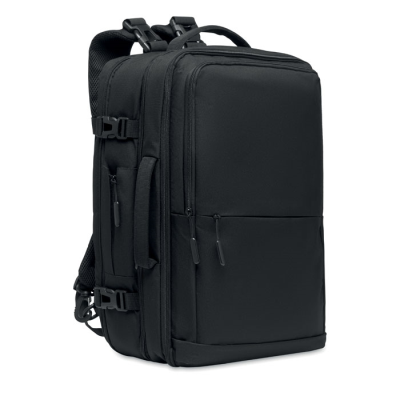 Picture of BACKPACK RUCKSACK 600D RPET in Black