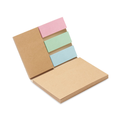 Picture of RECYCLED PAPER MEMO SET in Brown.