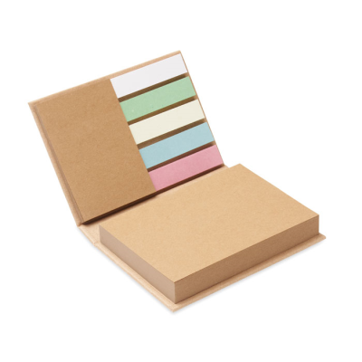 Picture of RECYCLED MEMO PAD SET in Brown