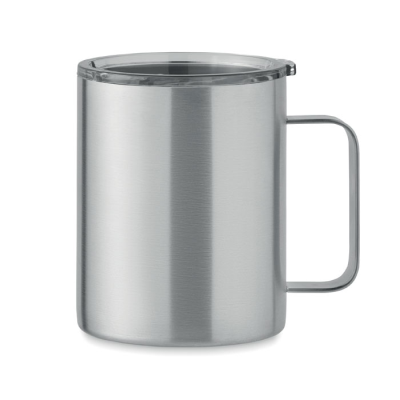 Picture of DOUBLE WALL TUMBLER 300 ML in Silver.