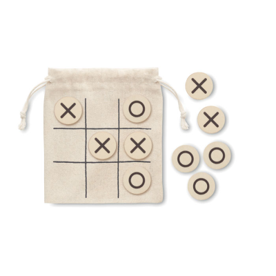 Picture of WOOD TIC TAC TOE in Brown