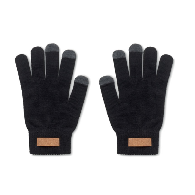 Picture of RPET TACTILE GLOVES in Black