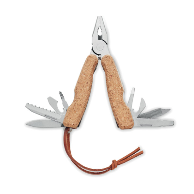 Picture of MULTI TOOL POCKET KNIFE CORK in Brown.