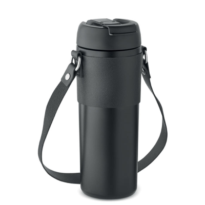 Picture of DOUBLE WALL TUMBLER 700 ML in Black.