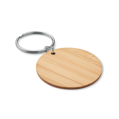 Picture of ROUND BAMBOO KEYRING