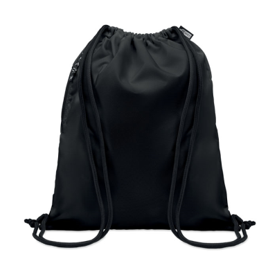 Picture of LARGE DRAWSTRING BAG 300D RPET in Black