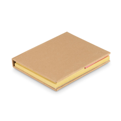 Picture of STICKY NOTE MEMO PAD RECYCLED in Brown.