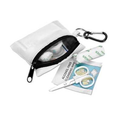 Picture of FIRST AID KIT W &  CARABINER in White