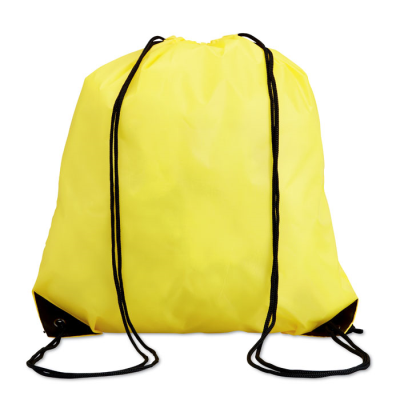 Picture of 190T POLYESTER DRAWSTRING BAG in Yellow