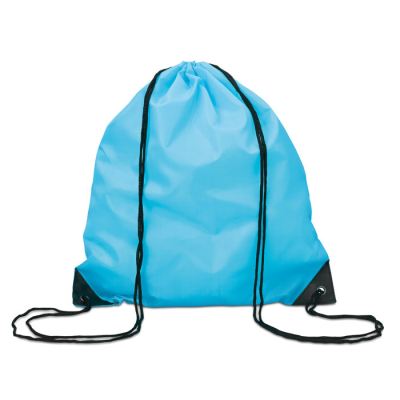 Picture of 190T POLYESTER DRAWSTRING BAG in Turquoise