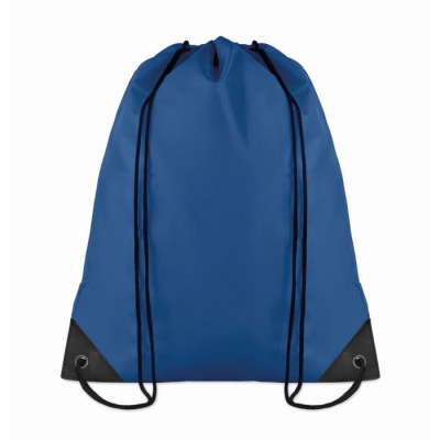 Picture of 190T POLYESTER DRAWSTRING BAG in Royal Blue.