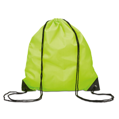 Picture of 190T POLYESTER DRAWSTRING BAG in Lime