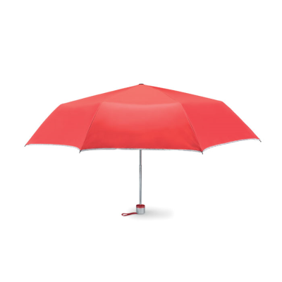 21 INCH FOLDING UMBRELLA in Red.