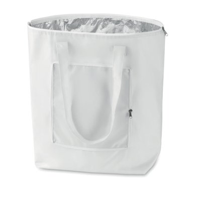 Picture of FOLDING COOLER SHOPPER TOTE BAG in White