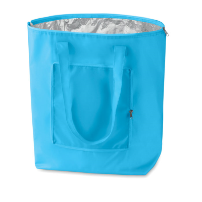 Picture of FOLDING COOLER SHOPPER TOTE BAG in Heaven Blue.