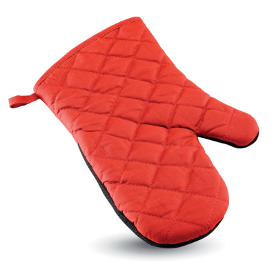 Picture of COTTON OVEN GLOVES in Red.