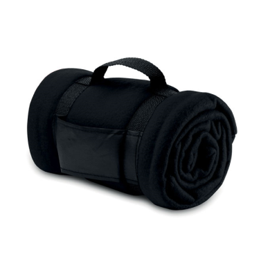 Picture of FLEECE BLANKET in Black.