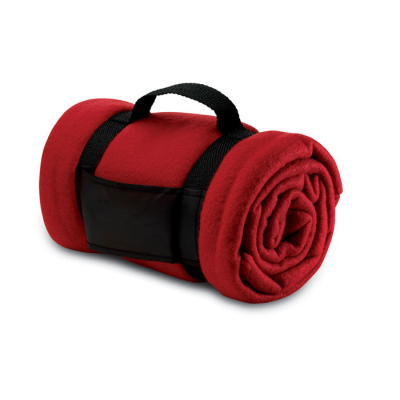 Picture of FLEECE BLANKET in Red.