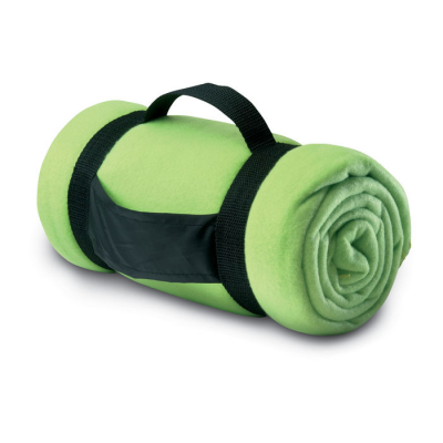 Picture of FLEECE BLANKET in Lime.