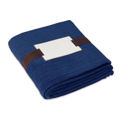 Picture of FLEECE BLANKET 240G in Blue.