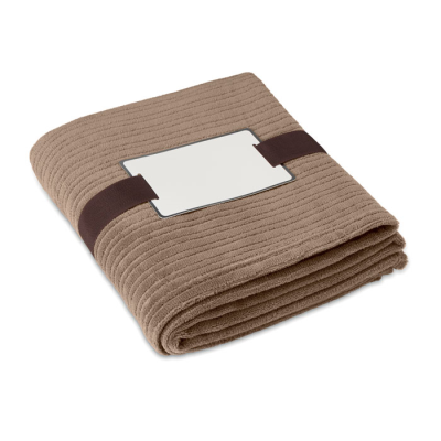 Picture of FLEECE BLANKET 240G in Khaki.