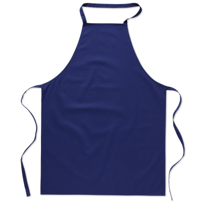 Picture of KITCHEN APRON in Cotton in Blue