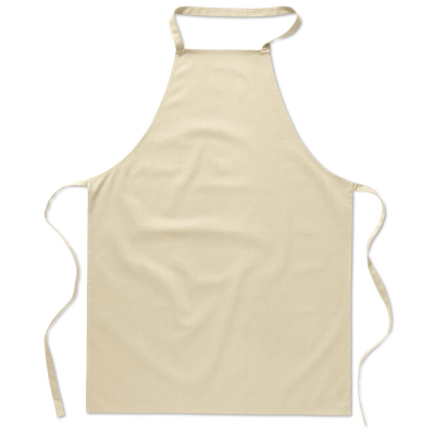 Picture of KITCHEN APRON in Cotton in Brown.