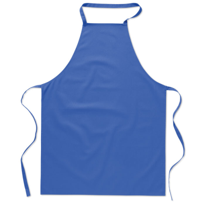 Picture of KITCHEN APRON in Cotton in Blue.