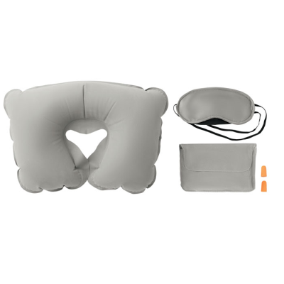 Picture of SET W &  PILLOW EYE MASK PLUGS in Grey.