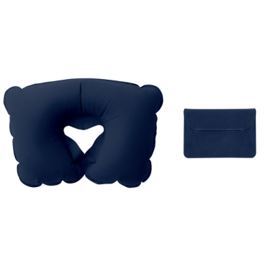 Picture of INFLATABLE PILLOW in Pouch in Blue.