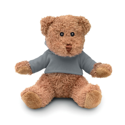 Picture of TEDDY BEAR PLUS with Hooded Hoody in Grey.