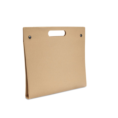 Picture of CONFERENCE FOLDER RECYCLED in Brown.