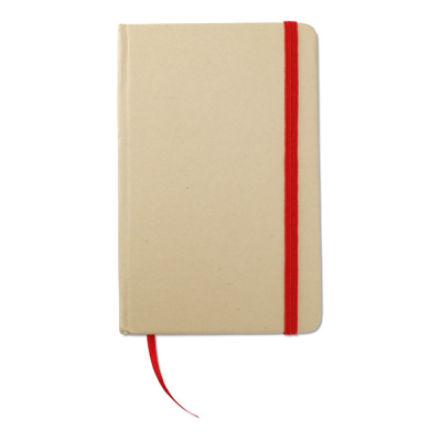 Picture of A6 RECYCLED NOTE BOOK 96 PLAIN in Red.