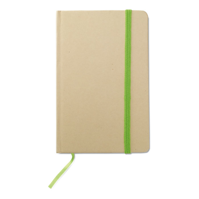 Picture of A6 RECYCLED NOTE BOOK 96 PLAIN in Green.